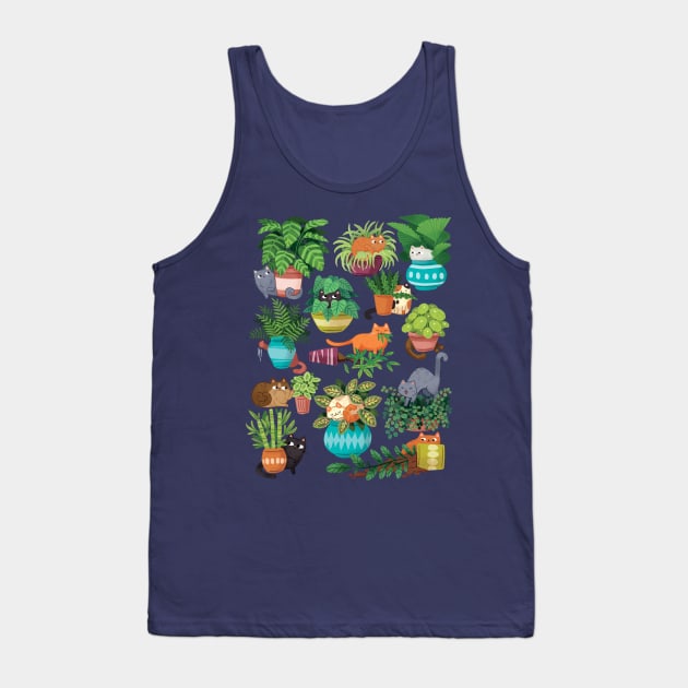 Cats and planters Tank Top by MichelleScribbles